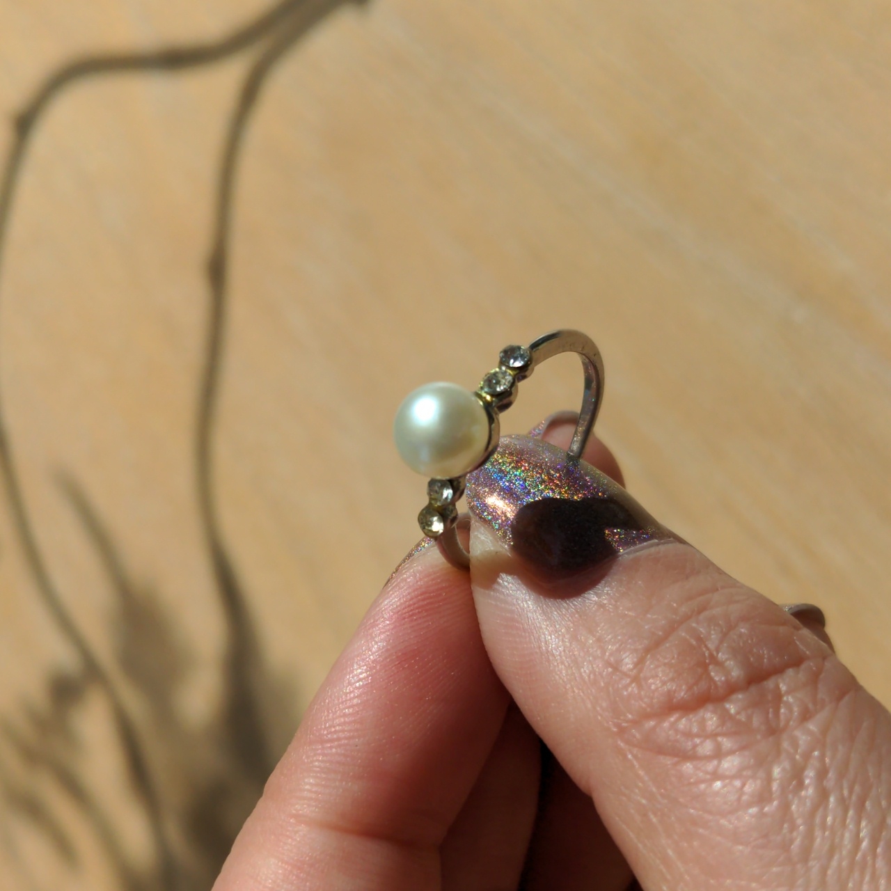 Freshwater Pearl Ring Size 75 20$